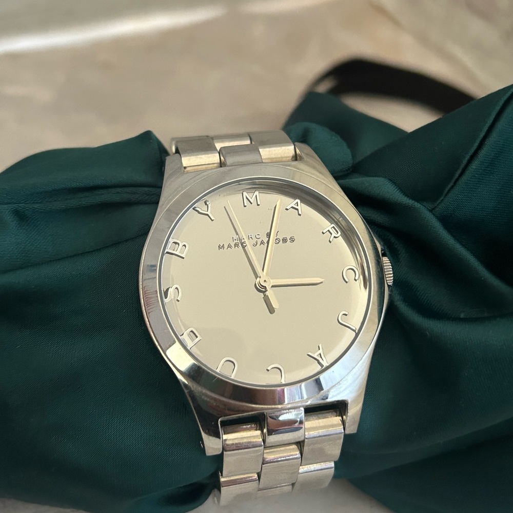 Marc by Marc Jacobs Metallic Silver Watch